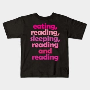 Hot Pink - Book Aesthetic Kids T-Shirt